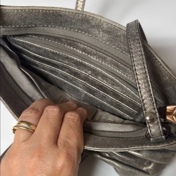 Michael Kors Methalic Clutch Bag - Picture 9 of 11